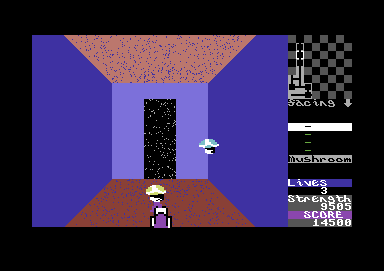 Gates of Dawn (Commodore 64) screenshot: Nothing but mushrooms