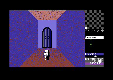Gates of Dawn (Commodore 64) screenshot: Starting location