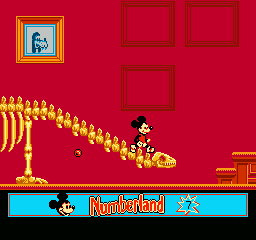 Mickey's Adventures in Numberland (NES) screenshot: At the number museum
