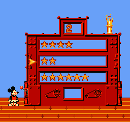 Mickey's Adventures in Numberland (NES) screenshot: Pick the correct number of stars
