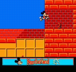Mickey's Adventures in Numberland (NES) screenshot: Found a number mold just lying around