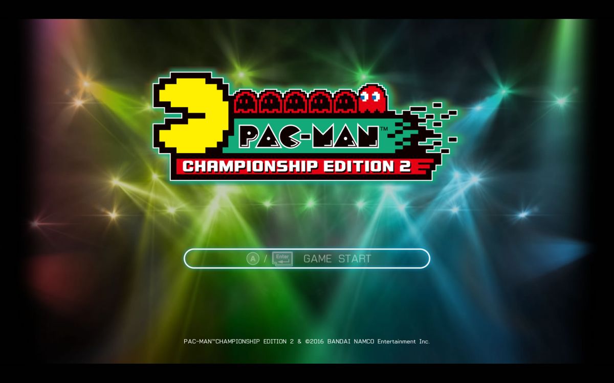 Pac-Man: Championship Edition 2 (Windows) screenshot: Title screen