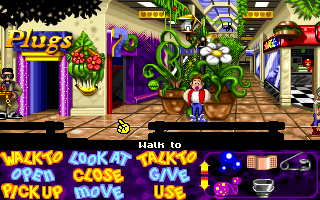Bud Tucker in Double Trouble (DOS) screenshot: Shopping mall