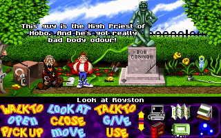 Bud Tucker in Double Trouble (DOS) screenshot: Park