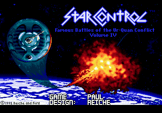 Star Control (Genesis) screenshot: Title screen