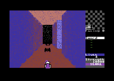 Gates of Dawn (Commodore 64) screenshot: I hate bats