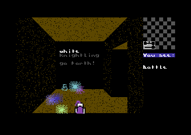 Gates of Dawn (Commodore 64) screenshot: There is a bottle here