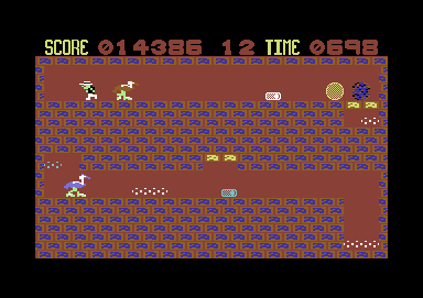 Fearless Fred and the Factory of Doom (Commodore 64) screenshot: Room 4