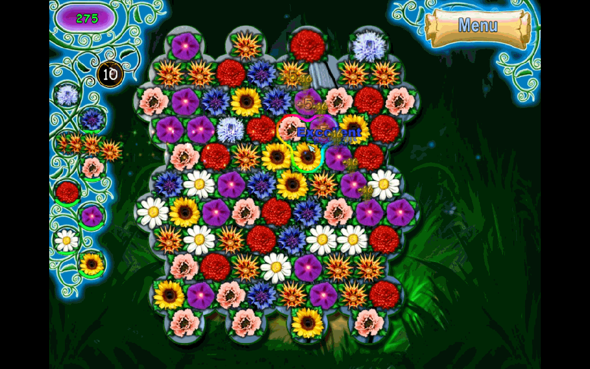 Flowers Story: Fairy Quest (Windows) screenshot: The llovely flowers.
