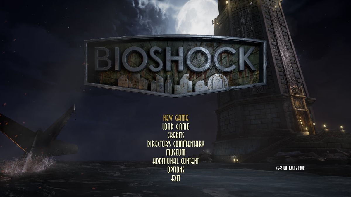 BioShock: Remastered (Windows) screenshot: Main menu.