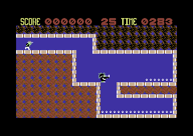 Fearless Fred and the Factory of Doom (Commodore 64) screenshot: Room 1