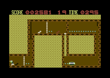 Fearless Fred and the Factory of Doom (Commodore 64) screenshot: Room 2