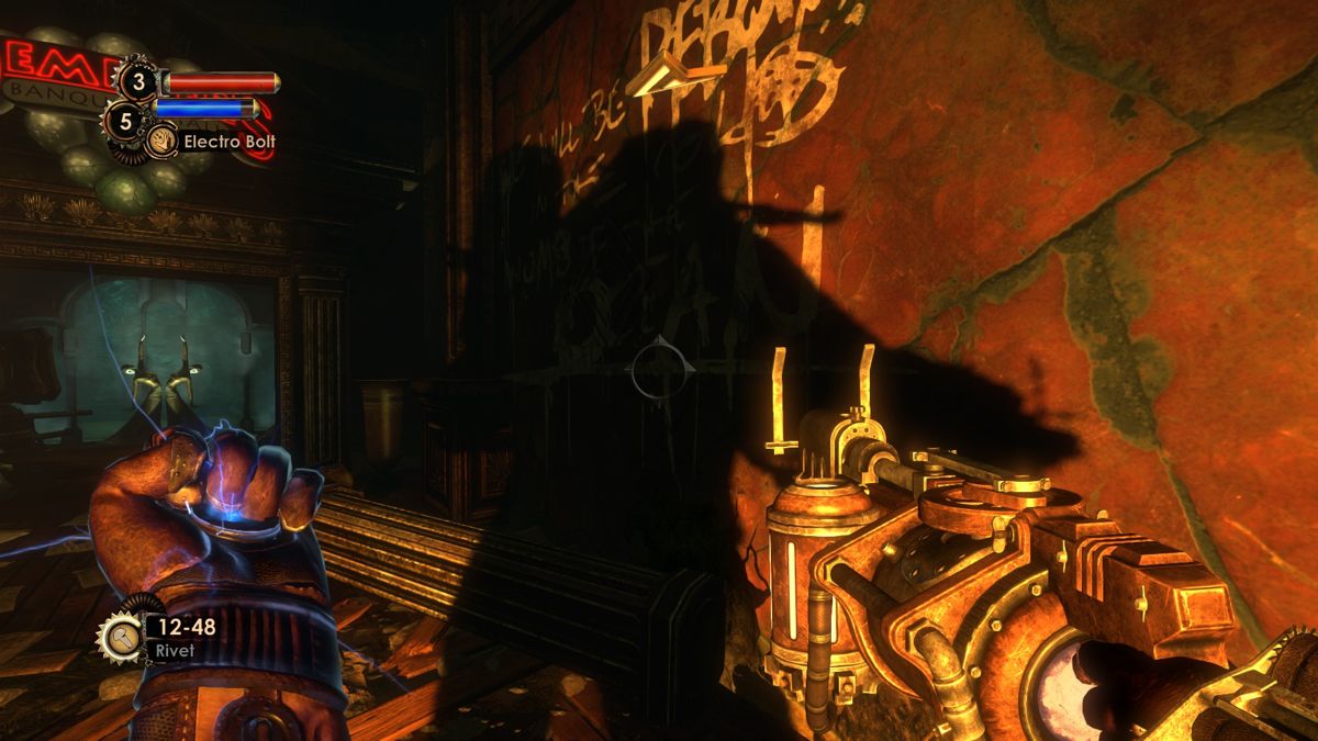 BioShock 2: Remastered (Windows) screenshot: Rapture is pretty and creepy at the same time.