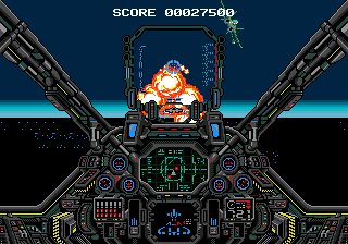 Air Diver (Genesis) screenshot: Target destroyed.