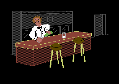 Mafia (Commodore 64) screenshot: A bar