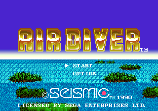 Air Diver (Genesis) screenshot: Title screen