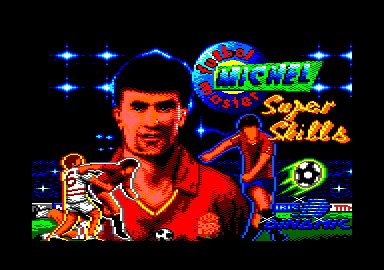 Michel Futbol Master + Super Skills (Amstrad CPC) screenshot: Loading screen for either game