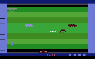 Demons to Diamonds (Atari 2600) screenshot: Shoot demons the same color as your zapper