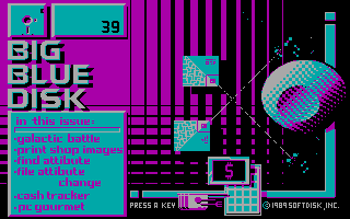 Big Blue Disk #39 (DOS) screenshot: Title screen