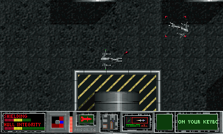 Traffic Department 2192 (DOS) screenshot: A final confrontation with a backstabber.