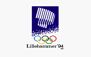 Winter Olympics: Lillehammer '94 (DOS) screenshot: Title screen 1