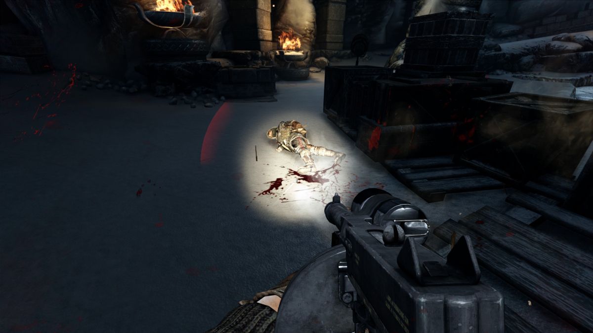 Deadfall Adventures (Windows) screenshot: Enemy down.