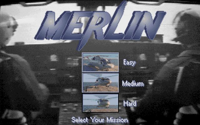 Merlin Challenge (DOS) screenshot: Choose the difficult
