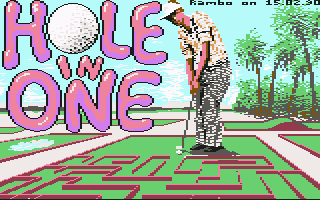Hole-In-One Miniature Golf (Commodore 64) screenshot: Loading screen (USA)