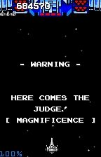 Judgement Silversword: Rebirth Edition (WonderSwan Color) screenshot: Here comes the Judge, look big :(