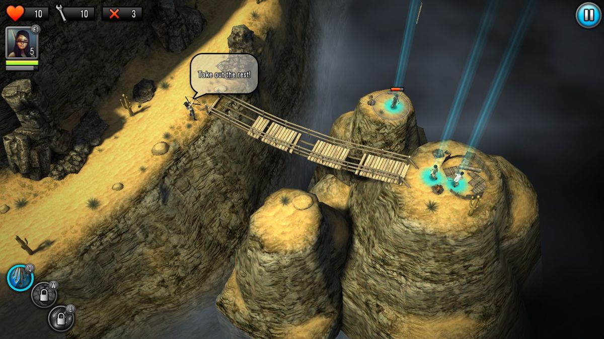 Last Hope: Tower Defense (Windows) screenshot: Shoot zombie with bow