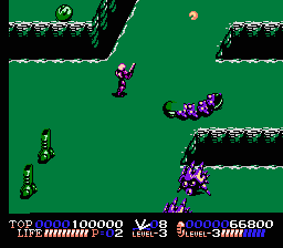 Isolated Warrior (NES) screenshot: Watch those pits
