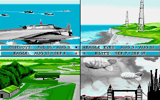 Reach for the Skies (Atari ST) screenshot: Select campaign