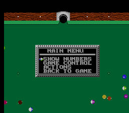 Screenshot of Championship Pool (NES, 1993) - MobyGames