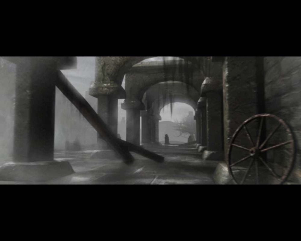 Evil Islands: Curse of the Lost Soul (Windows) screenshot: Entering the Dead City. (cutscene)