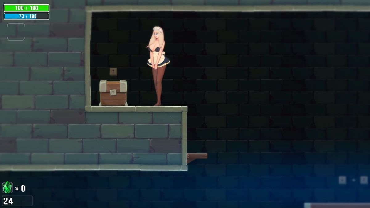 Dungeon & Maid (Windows) screenshot: That chest can contains something useful