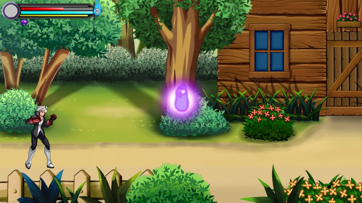 Virgin Invader (Windows) screenshot: That thing will recover my health