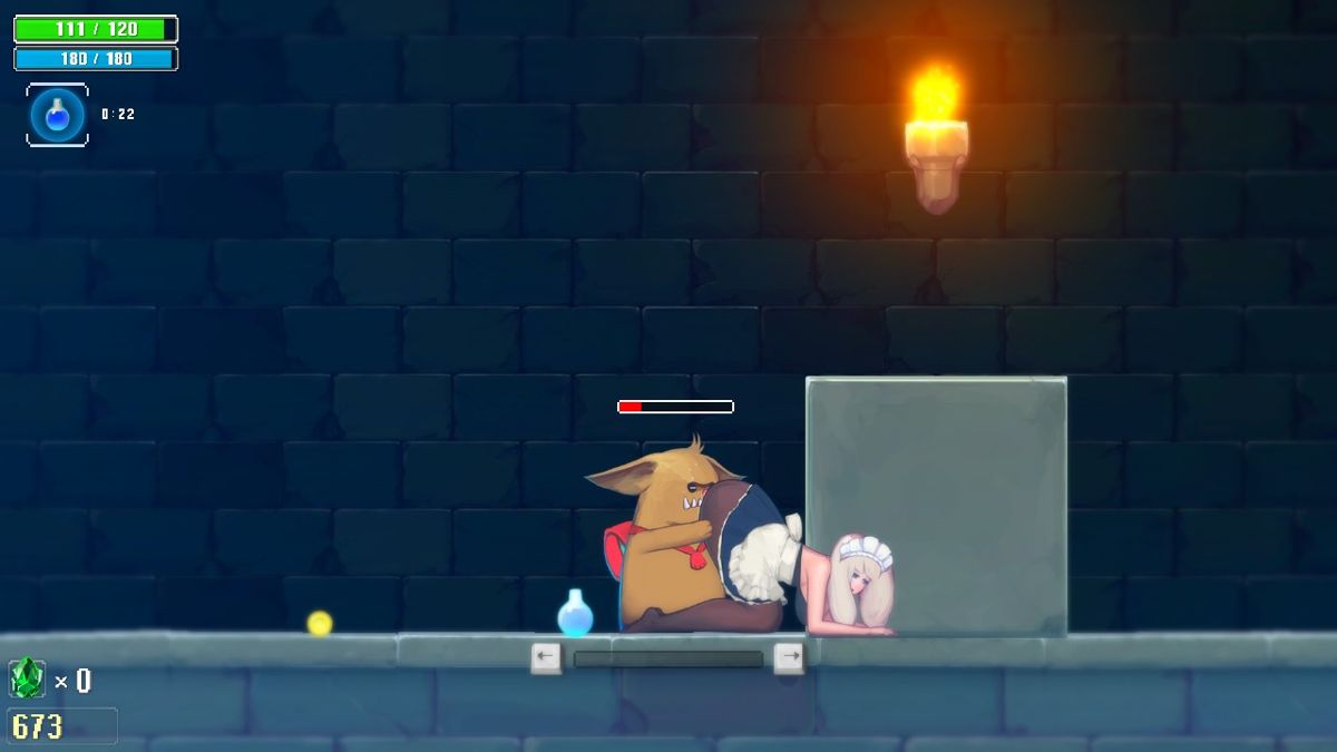 Dungeon & Maid (Windows) screenshot: I'm beeing violated