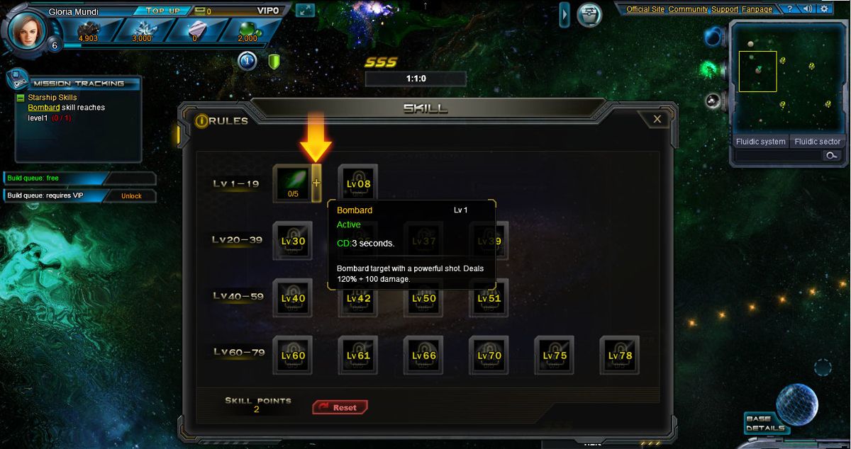 Star Trek: Alien Domain (Browser) screenshot: Skills can change the tide of battles.
