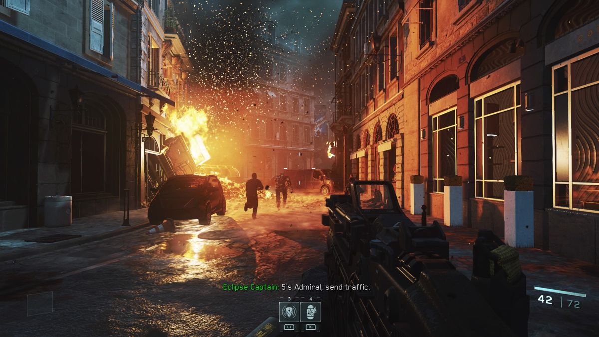 Call of Duty: Infinite Warfare (PlayStation 4) screenshot: Urban combat