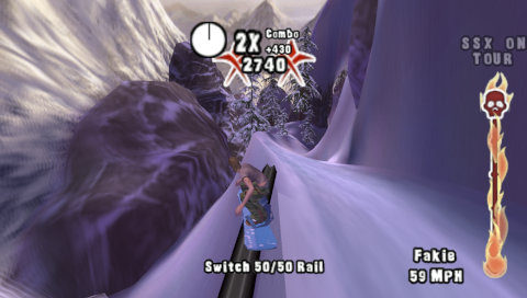 SSX on Tour (PSP) screenshot: tricks