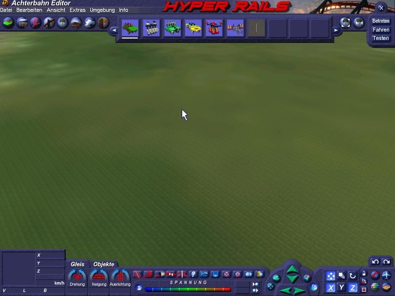 Hyper Rails (Windows) screenshot: Construction start
