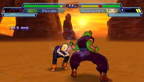 Novas screens do game de DB:E para PSP