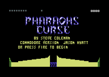 The Pharaoh's Curse (Commodore 64) screenshot: Title