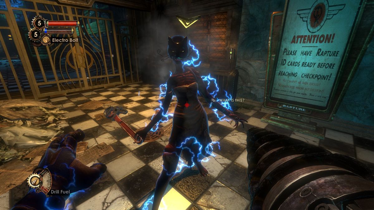 BioShock 2: Remastered (Windows) screenshot: Stand still girl.