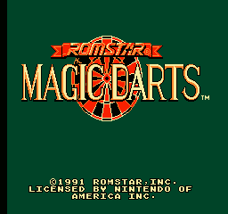 Magic Darts (NES) screenshot: Title Screen