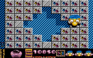 Jumpin' Jackson (Atari ST) screenshot: Challenge level.