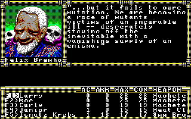 Fountain of Dreams (DOS) screenshot: Doctor Brewhoe, medicine man.