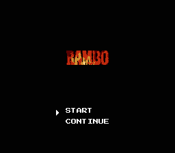 Rambo (NES) screenshot: Title Screen