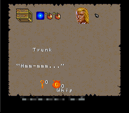 Ultima: The Black Gate (SNES) screenshot: Getting stuff out of a chest