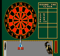 Magic Darts (NES) screenshot: Playing Round The Clock